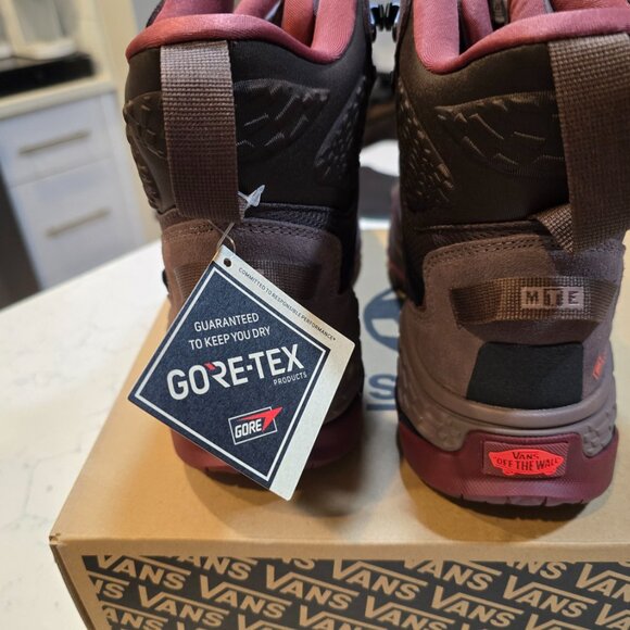 VANS Crestline GORE-TEX MTE Bitter Chocolate Boots Waterproof Men's Sz 12 NEW - Picture 5 of 15